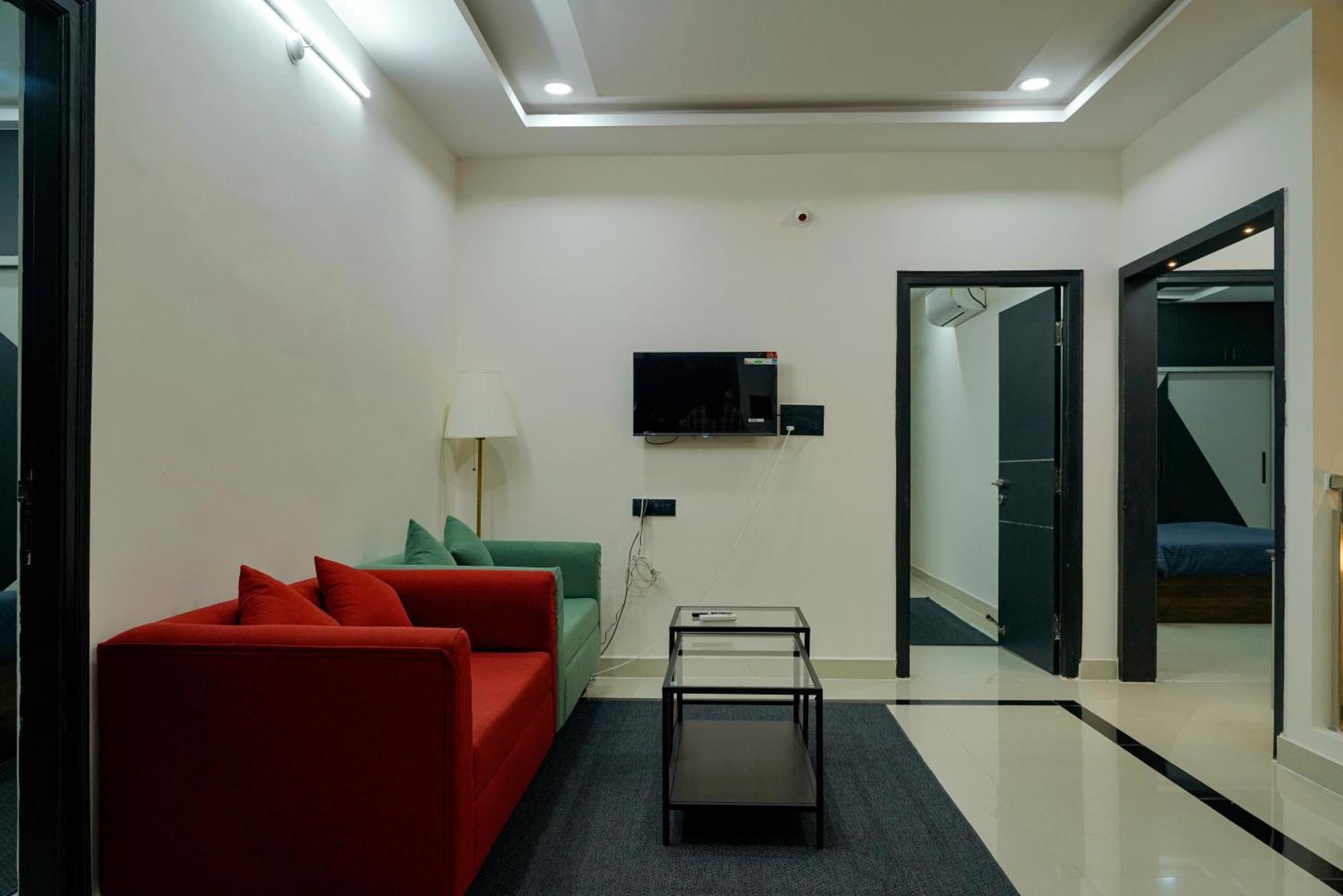 N Cube Serviced Apartments Hyderabad Eksteriør billede